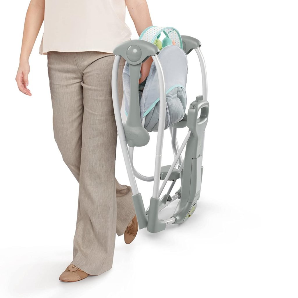 folding portable baby swing