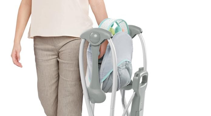 folding portable baby swing