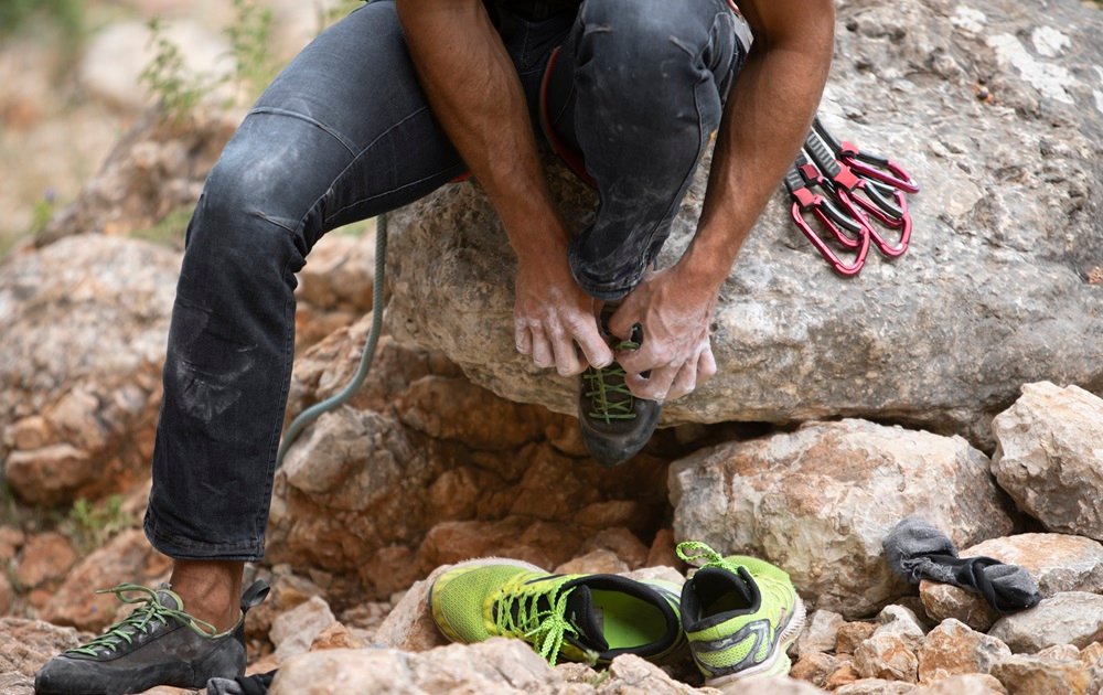 used climbing shoes